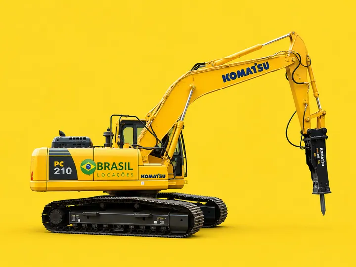 Escavadeira Hidráulica — Rompedor — Demolição e rompimento de rocha